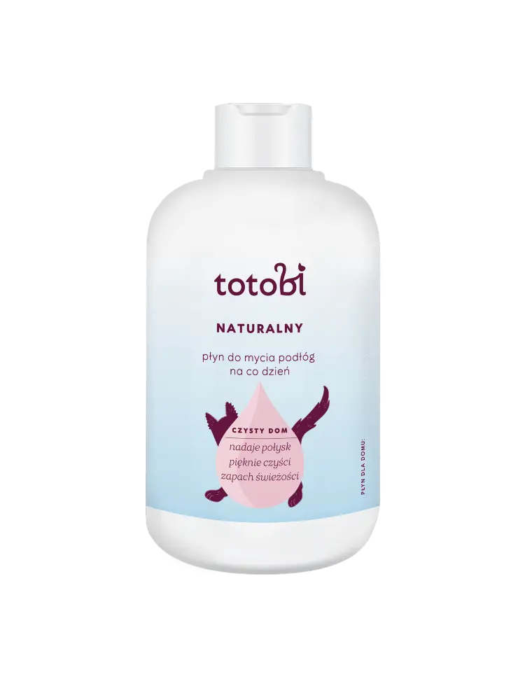Totobi Naturalny płyn do mycia podłóg na co dzień 500ml Totobi Naturalny płyn do mycia podłóg na co dzień 500 ml, butelka 500 ml, przód