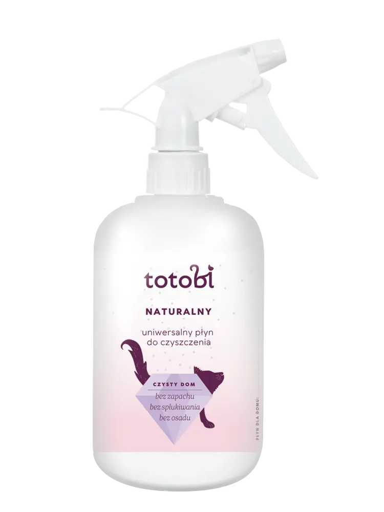 Totobi Naturalny uniwersalny płyn do czyszczenia 500ml Totobi Naturalny uniwersalny płyn do czyszczenia 500 ml, butelka z rozpylaczem, przód