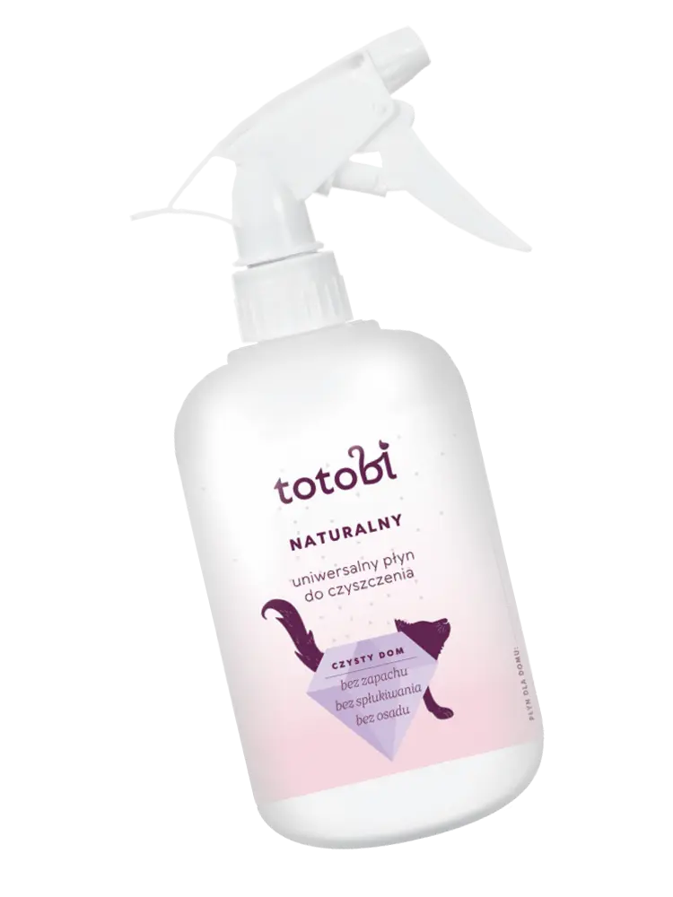 Totobi Naturalny uniwersalny płyn do czyszczenia 500ml Totobi Naturalny uniwersalny płyn do czyszczenia 500 ml, butelka z rozpylaczem pod kątem